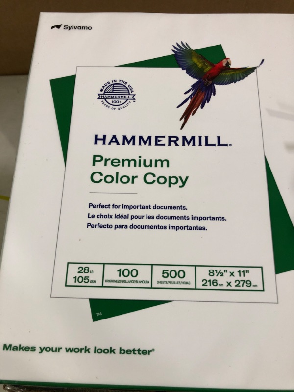 Photo 1 of COMPATIBLE WITH Hammermill® Copy Paper, 100 Brightness, 28lb, 8-1/2 x 11, Photo W 010199102454