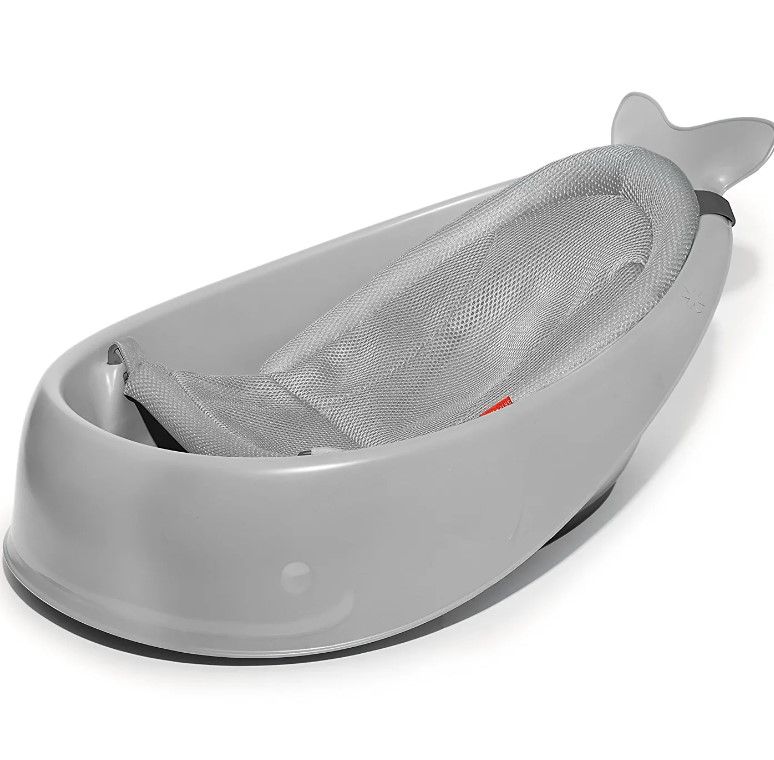 Photo 1 of Skip Hop Baby Bath Tub, 3-Stage Smart Sling Tub, Moby, Grey