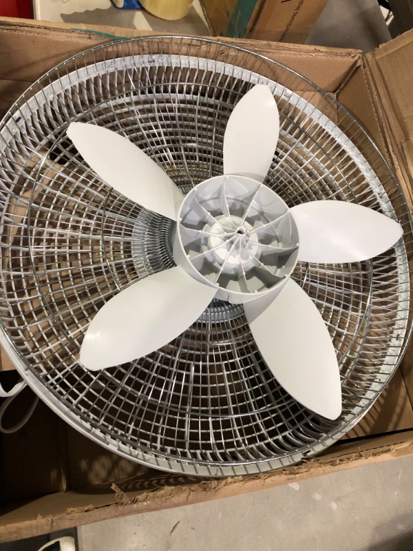 Photo 2 of Air King 9018 Commercial Grade Oscillating Wall Mount Fan 18 inch white 