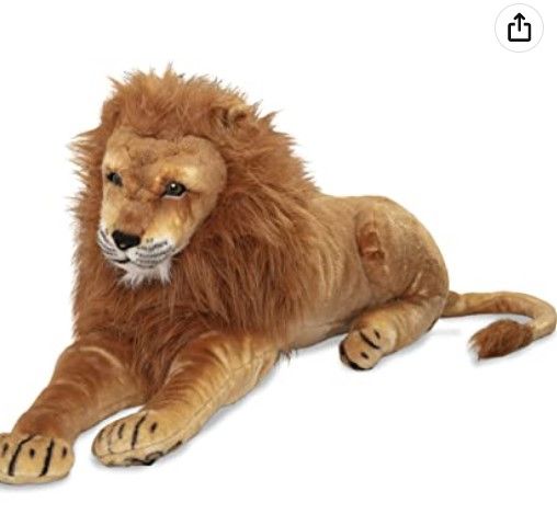 Photo 1 of Melissa & Doug Giant Lion - Lifelike Stuffed Animal