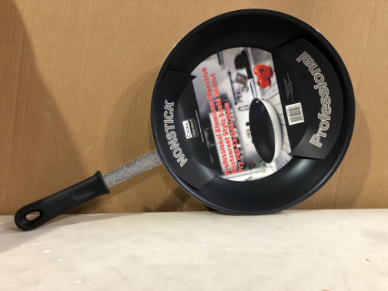 Photo 2 of Cooks Standard 12-Inch 30cm Professional Aluminum Nonstick Restaurant Style Sauté Skillet Fry Pan 12-inch/30cm.  * Open box, carton damaged in shipping, no visible damage to product. * 