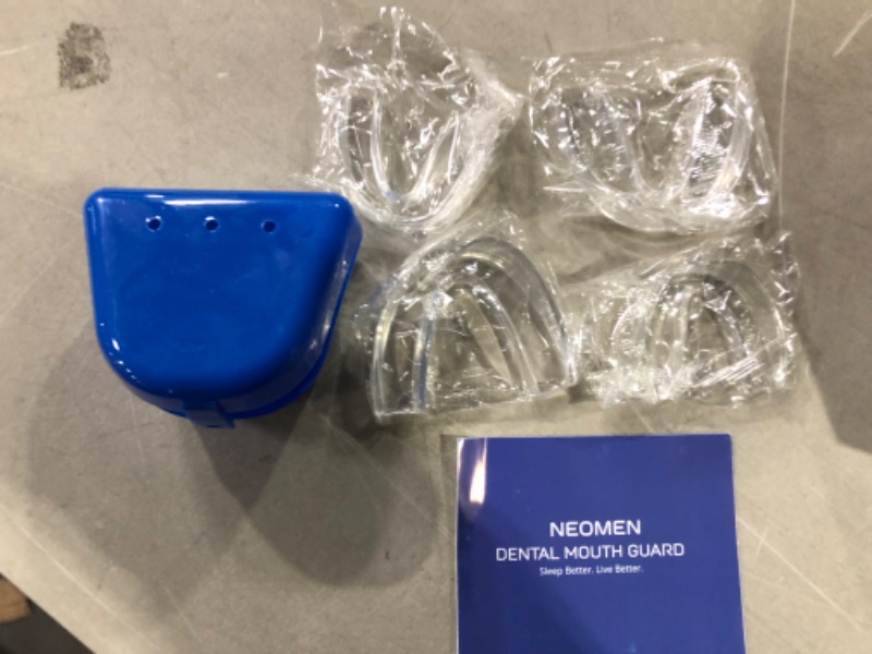 Photo 1 of Neomen Mouth Guard - Professional Dental Guard - 2 Sizes, Pack of 4 - Upgraded Night Guard for Teeth Grinding, Stops Bruxism, Tmj & Eliminates Teeth Clenching