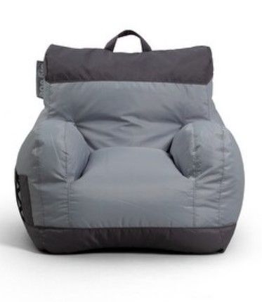 Photo 1 of Big Joe Dorm Bean Bag Chair (Grey/Multi - Medium)