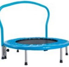 Photo 1 of Lacyie 36-Inch Children'S Trampoline With Armrests, Mini Toddler Trampoline With Safety Cushion Cover For Indoor And Outdoor Aerobic Exercise