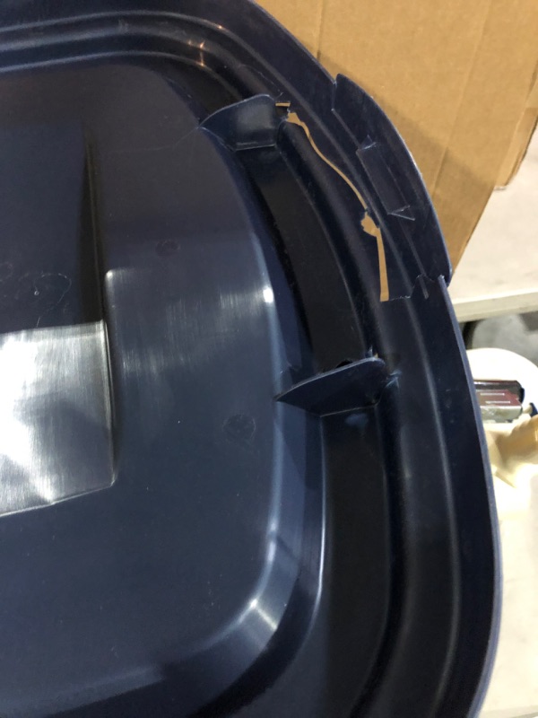 Photo 1 of Rubbermaid Roughneck 50 Gallon Storage Container, 50 Gal - 2 Pack, Dark Indigo Metallic