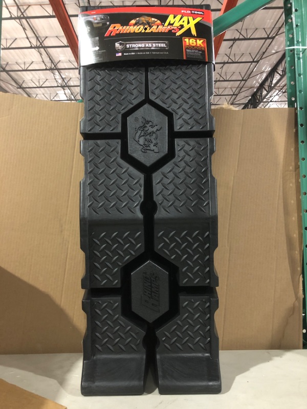 Photo 3 of RhinoGear 11912ABMI RhinoRamps MAX Vehicle Ramp - Pair (16,000lb. GVW Capacity)
* Open box, No visible damage or defect * (Stock photo for reference only)