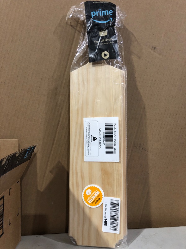 Photo 2 of [ 2 Pack ] Sorority Paddle 15 Inch | Solid Wooden Paddle for Greek and Fraternity | Unfinished Pine Wood Paddle * Open box, no visible damage or defect * (Stock photo for reference only)