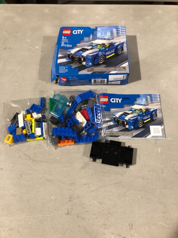 Photo 2 of LEGO City Police Car 60312 Building Toy Set for Kids, Boys, and Girls Ages 5+ (94 Pieces)