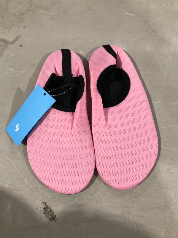 Photo 1 of Aqua Socks Beach Water Shoes Barefoot Yoga Socks Quick-Dry Surf Pool Swim Shoes for Women Men 5-6 Women/4.5-5 Men Pink