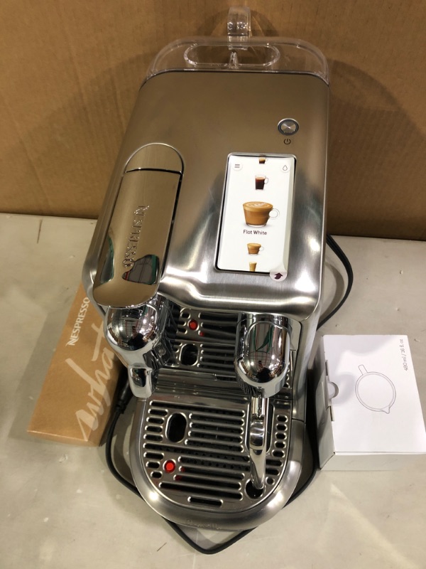 Photo 3 of Breville Nespresso The Creatista® Pro, Brushed Stainless Steel BNE900BSS Small. 
* Gently Used * minor scratches on finish, unit is clean. * Powers up *