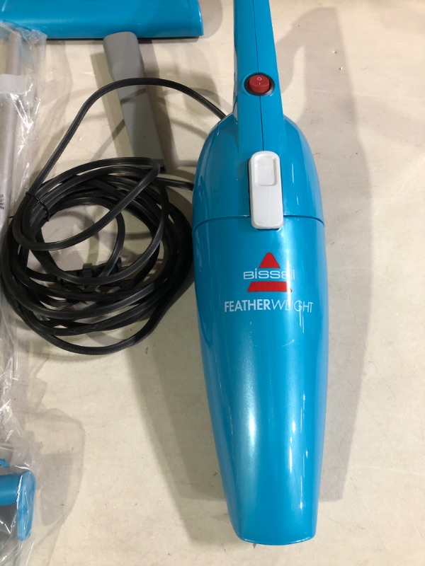 Photo 3 of Bissell Featherweight Stick Lightweight Bagless Vacuum With Crevice Tool, 2033, One Size Fits All, Blue. * Open box, no visible damage or defect on product. * Powers up, has suction. *