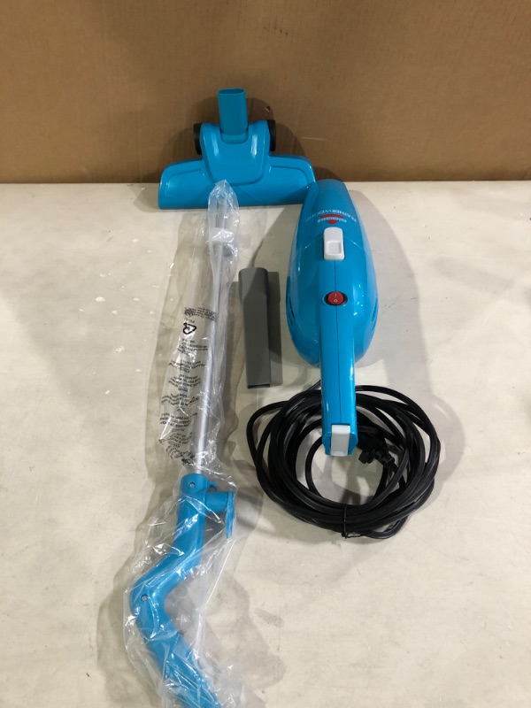 Photo 2 of Bissell Featherweight Stick Lightweight Bagless Vacuum With Crevice Tool, 2033, One Size Fits All, Blue. * Open box, no visible damage or defect on product. * Powers up, has suction. *