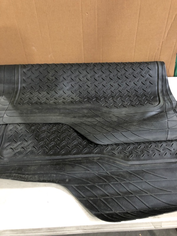 Photo 2 of FH Group F16400BLACK Universal Fit all season protection Black Automotive Cargo Mat/Trunk Liner fits most Cars, SUVs, and Trucks (Trimmable, Large Size 44"L x 54.5"W)
* Open item, some dirt, no tears or visible damage to product. * 