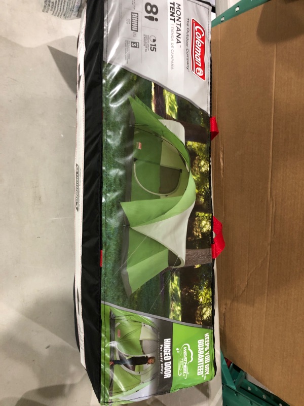 Photo 4 of Coleman 8-Person Tent for Camping | Montana Tent with Easy Setup, Green Tent 8-Person Green.
* Open item, no visible damage or defect. *