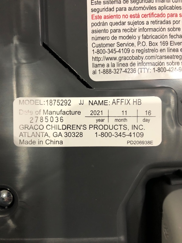 Photo 1 of Graco Affix Highback Booster Seat with Latch System, Grapeade.
* Open item, no visible damage or defect. *