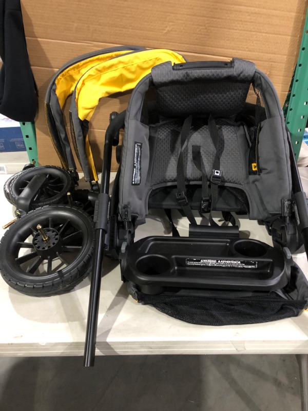 Photo 2 of Evenflo Pivot Xplore All-Terrain Stroller Wagon , Adventurer , 45x27x39 Inch (Pack of 1)
* Open box, carton damaged in shipping, No visible damage or defect on product. *