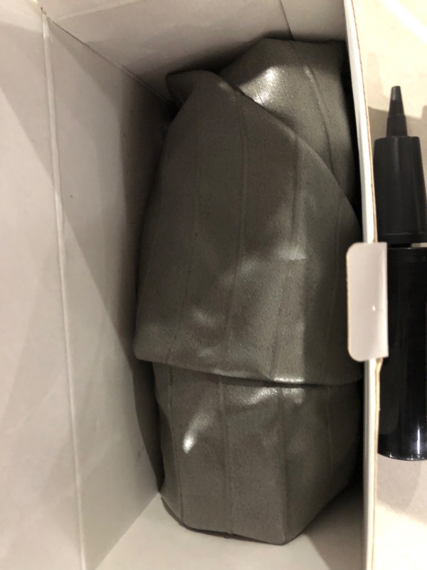 Photo 1 of URBNFit Exercise Ball - Yoga Ball for Workout Pregnancy Stability - AntiBurst Swiss Balance Ball w/ Pump - Fitness Ball Chair for Office, Home Gym Silver 22IN