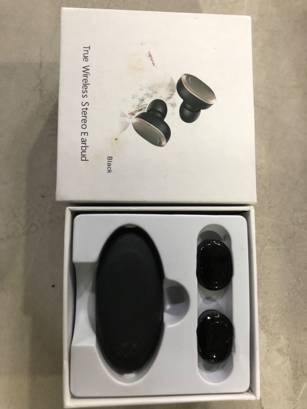 Photo 1 of True Wireless Stereo Earbuds (Black)