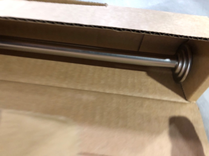 Photo 1 of Umbra Coretto 1/2-Inch Tension Drapery Rod for Window, 24 to 36-Inch, Nickel Nickel 24 to 36-Inch