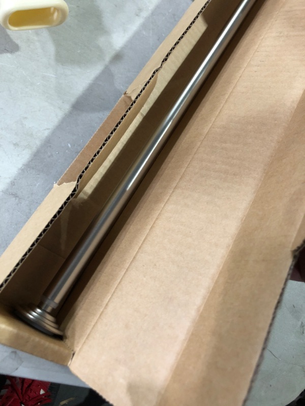 Photo 1 of Umbra Coretto 1/2-Inch Tension Drapery Rod for Window, 24 to 36-Inch, Nickel Nickel 24 to 36-Inch