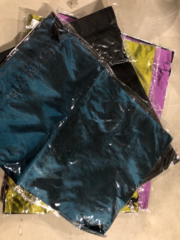 Photo 2 of DODOGA 4pcs Embroidered Silk Flower Design Jacquard Travel Bag, Lingerie Bags Underwear Bags Laundry Bags Shoe Bags for Travel Storage for Men Women Washable Cloth Shoe Bags 4 Colors?2?