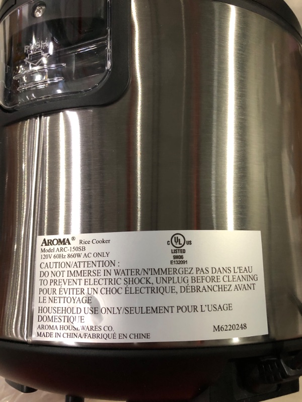 Photo 1 of Aroma ARC-150SB 20-Cup (Cooked) Digital Cool-Touch Rice Cooker, Food Steamer and Slow Cooker