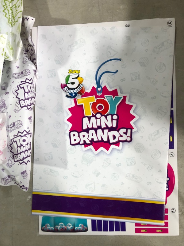 Photo 2 of 5 Surprise Toy Mini Brands Mini Toy Shop Playset Series 1 by ZURU with 5 Exclusive Mystery Mini Toys Brands, Store and Display Your Mini Collectibles Collection! , White