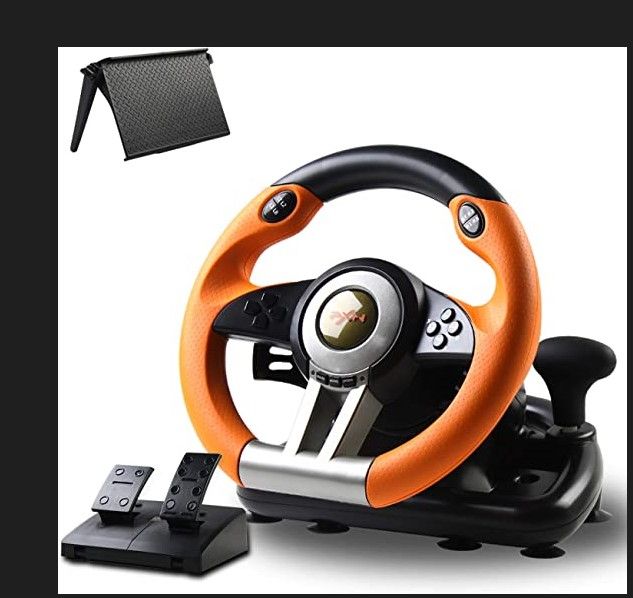 Photo 1 of PXN V3II PC Racing Wheel, USB Car Race Game Steering Wheel with Pedals for Windows PC/PS3/PS4/Xbox One/Nintendo Switch