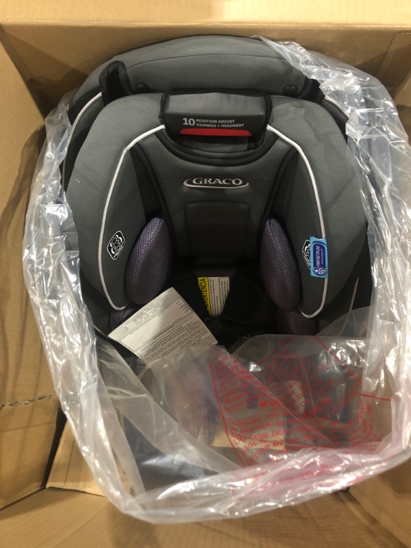 Photo 3 of Graco SlimFit 3 in 1 Car Seat, Slim & Comfy Design Saves Space in Your Back Seat, Annabelle, 1 Count (Pack of 1) SlimFit Annabelle