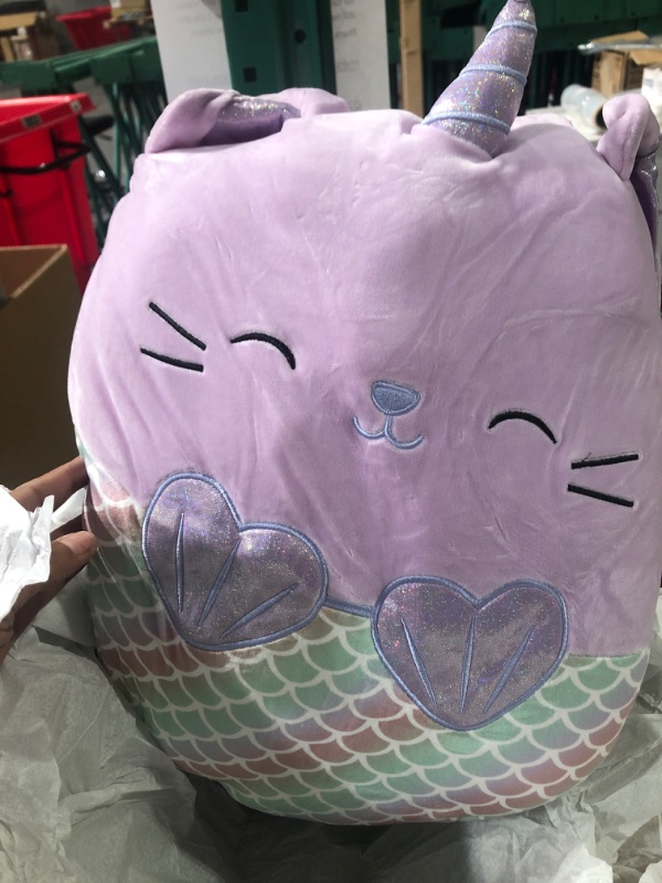 Photo 2 of Squishmallows Official Kellytoy Plush 16" Anya The Caticorn Mermaid- Ultrasoft Stuffed Animal Plush Toy (Amazon Exclusive)