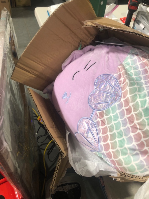 Photo 3 of Squishmallows Official Kellytoy Plush 16" Anya The Caticorn Mermaid- Ultrasoft Stuffed Animal Plush Toy (Amazon Exclusive)