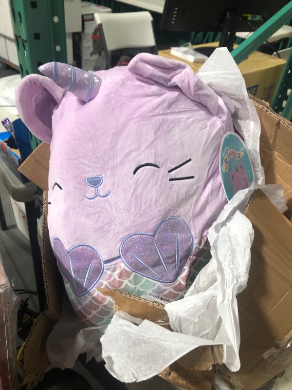 Photo 2 of Squishmallows Official Kellytoy Plush 16" Anya The Caticorn Mermaid- Ultrasoft Stuffed Animal Plush Toy (Amazon Exclusive)