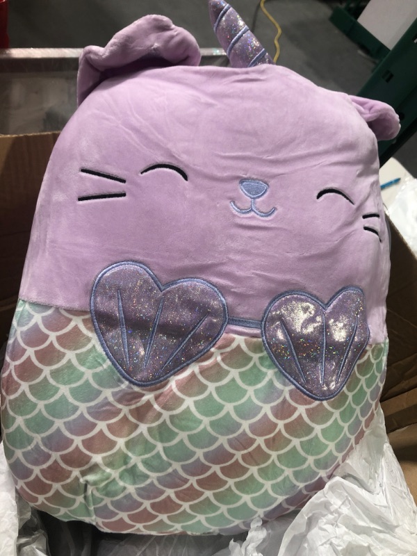 Photo 2 of Squishmallows Official Kellytoy Plush 16" Anya The Caticorn Mermaid- Ultrasoft Stuffed Animal Plush Toy (Amazon Exclusive)