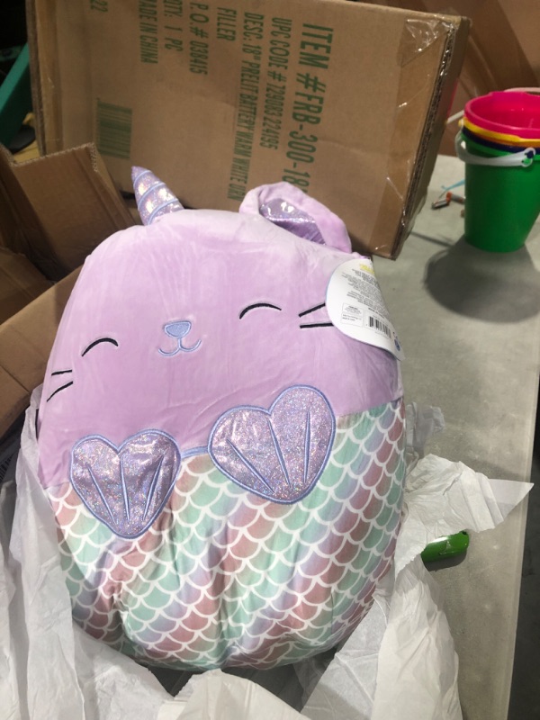 Photo 2 of Squishmallows Official Kellytoy Plush 16" Anya The Caticorn Mermaid- Ultrasoft Stuffed Animal Plush Toy (Amazon Exclusive)