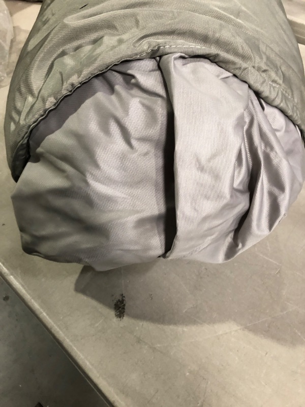 Photo 2 of Heavy Duty 600D PU Boat Cover, 14’-16’ Marine Grade Polyester Canvas Waterproof Trailerable Boat Covers, Fits V-Hull, Tri-Hull Runabout, Bass Boat (Length: 14-16 ft, Beam Width: Up to 90 inch, Grey)