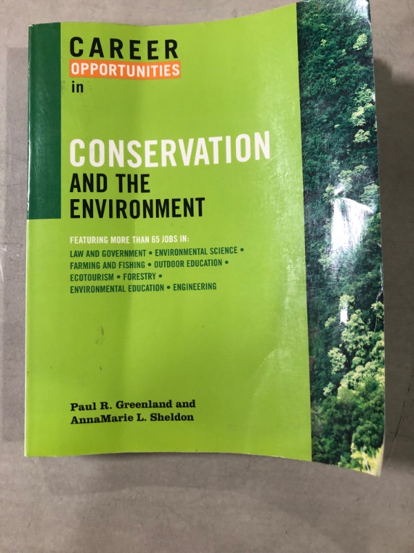 Photo 1 of Conservation and the environment
By Paul R. Greenland and AnnaMarie Sheldon