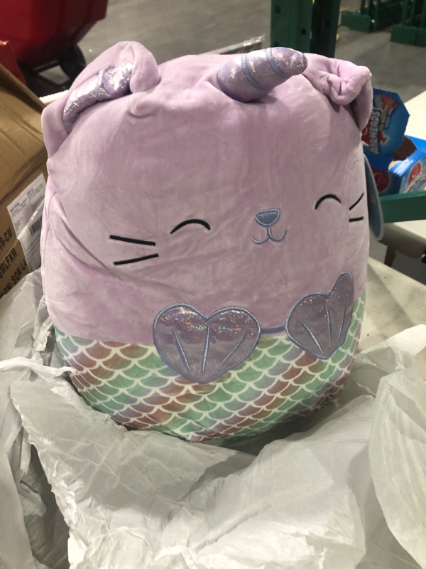 Photo 2 of Squishmallows Official Kellytoy Plush 16" Anya The Caticorn Mermaid- Ultrasoft Stuffed Animal Plush Toy (Amazon Exclusive)