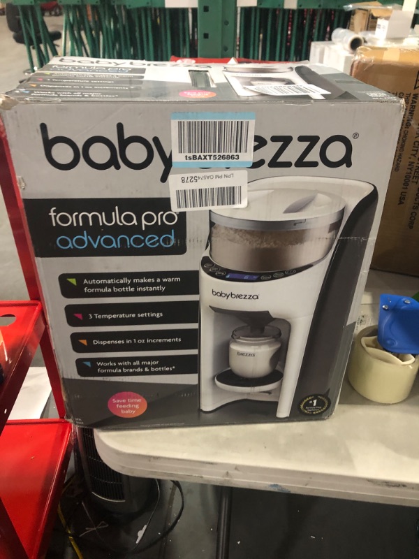 Photo 2 of New and Improved Baby Brezza Formula Pro Advanced Formula Dispenser Machine - Automatically Mix a Warm Formula Bottle Instantly - Easily Make Bottle with Automatic Powder Blending