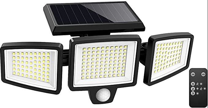 Photo 1 of 
CHARON Solar Motion Lights Outdoor, 1600LM LED Solar Flood Lights Outdoor Motion 