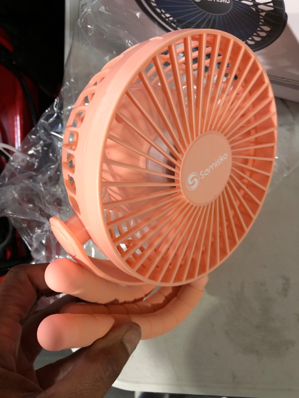 Photo 2 of Mini Handheld Personal Portable Fan - Used as Power Bank, Mini Cooling Small Bed Fan, USB Rechargeable, Battery Operated Fan With Flexible Tripod, Fans Clip-On 