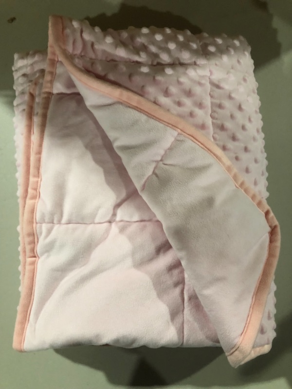 Photo 1 of BARMY Weighted Lap Pad for Kids (24”x24”, 5lbs, 7 Colors) Weighted Lap Blanket with Removable, Washable Cover, Sensory Lap Pad for Child, Toddler, Dogs, 100% Cotton Inner Weighted Blanket, Pink