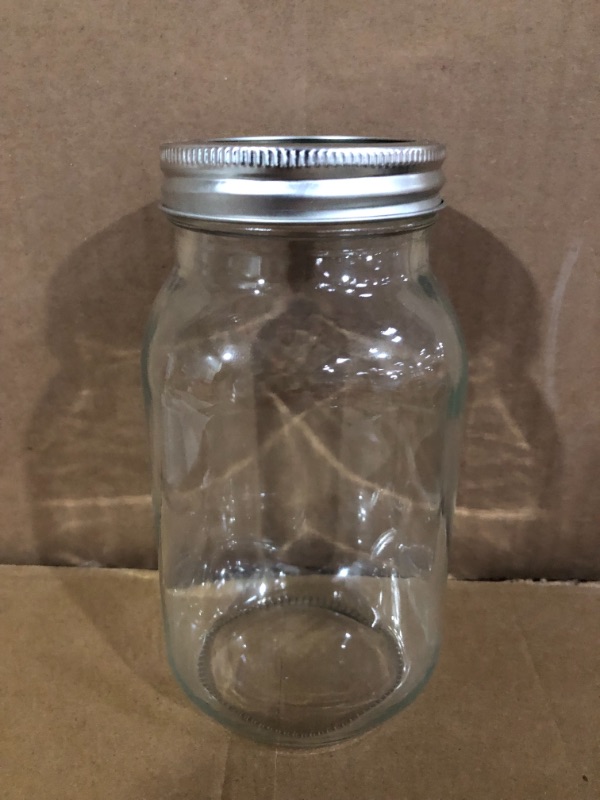 Photo 2 of 16oz / 500ml Mason Jars with Airtight Lids, Glass Jar With Regular Lids, Clear Glass Jar Ideal for Jam,Honey,Wedding Favors,Shower Favors, Set of 15