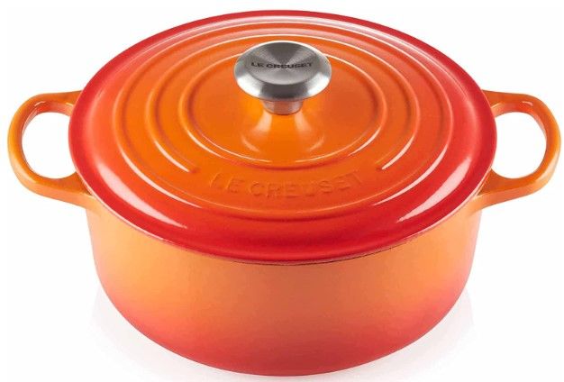 Photo 1 of  Enameled Cast Iron Signature Round Dutch Oven, 5.5 qt., Flame