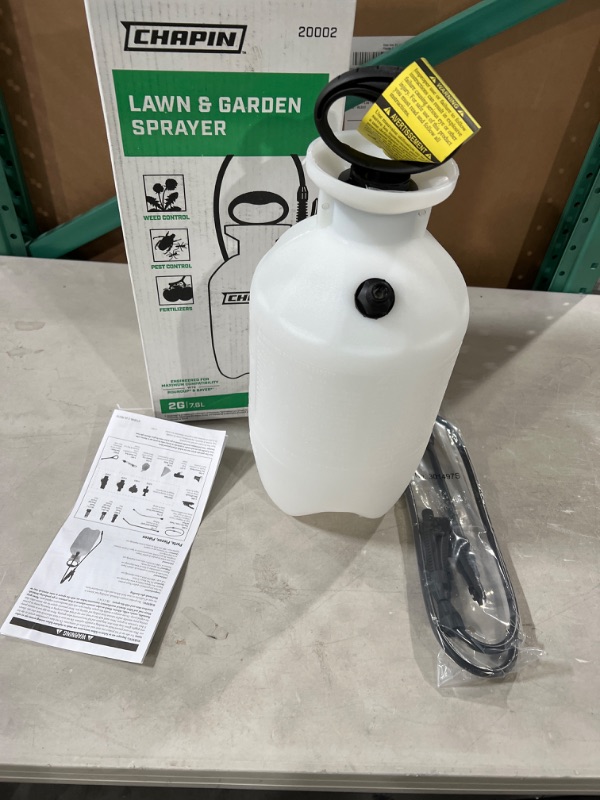 Photo 3 of CHAPIN 20002 2 Gallon Lawn, Sprayer, Translucent White 2 Gallon Sprayer Sprayer