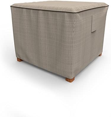 Photo 1 of 600 D neverwet two-tone 36 square table cover with 28 drop