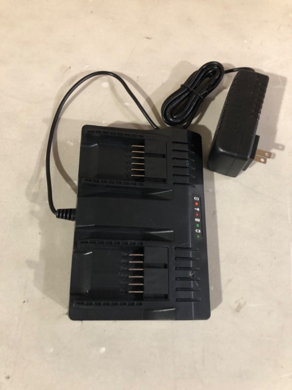 Photo 2 of Biswaye Quick WA3875 20V Li-ion Dual Port Charger Compatible with Worx 18V/20V PowerShare Battery WA3578 WA3575 WA3525 WA3520 WA3512 WA3512.1 WA3742