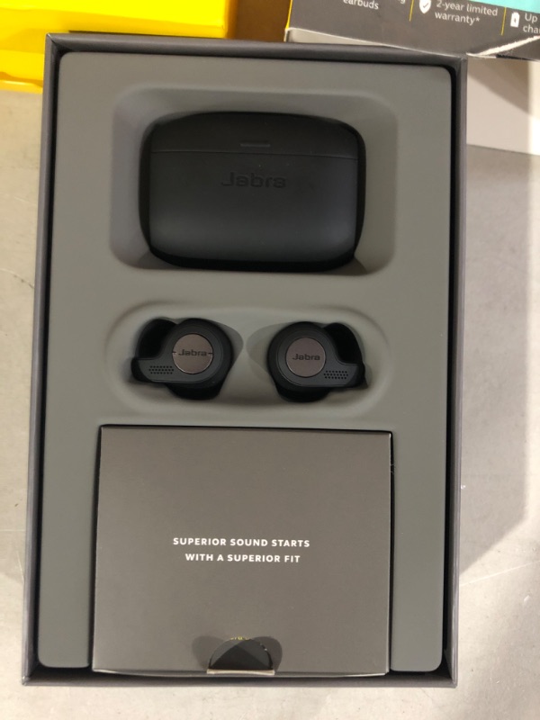 Photo 3 of SEE NOTES*** Jabra Elite Active 65t Bluetooth Wireless Earbuds 100-99010002-14 Titanium Black