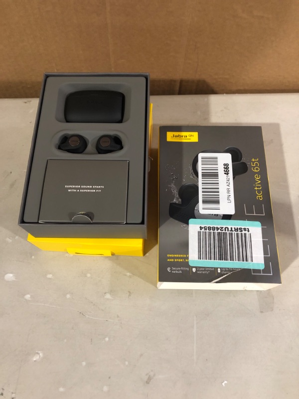 Photo 2 of Jabra Elite Active 65t Bluetooth Wireless Earbuds 100-99010002-14 Titanium Black