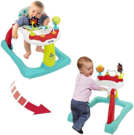 Photo 1 of Kolcraft Tiny Steps 2-in-1 Infant & Baby Activity Walker - Seated or Walk-Behind, Jubliee