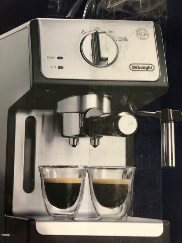 Photo 2 of De'Longhi ECP3420 15 Bar Pump Espresso and Cappuccino Machine, Black